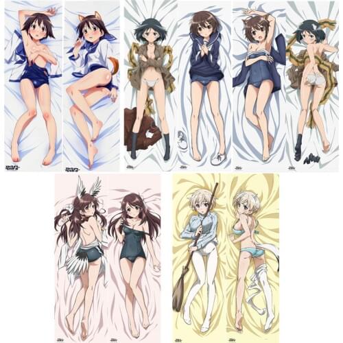 World Witches Series Anime character miyafuji yoshika & nikka edvardine katajainen Dakimakura body pillow Pillowcase Otaku