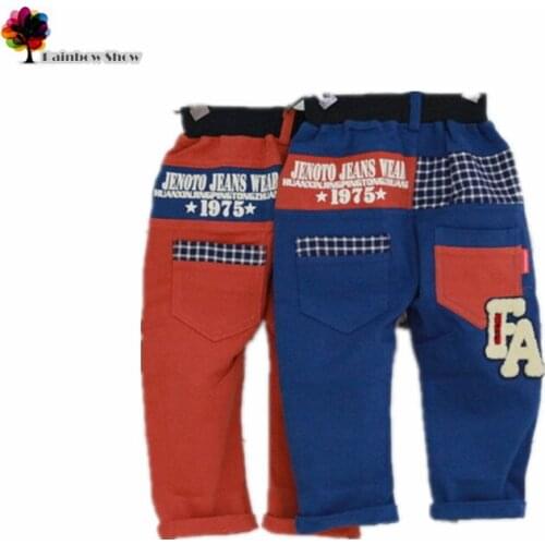 New Children Pants Autumn Spring Boys Casual Pants 1975 Printing Cotton Quality Pants Kids Clothing