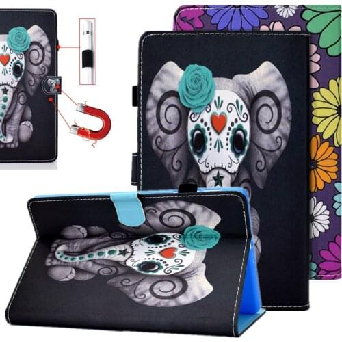 Kawaii Elephant Tablet Case Stand for Samsung Galaxy Tab A 8 2019 SM-T290 T295 T297 Cas Tablet Folio Cover for Case Samsung T290