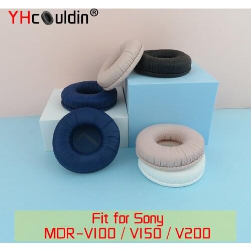 Earpads for Sony V100 V150 V200 MDR-V100 MDR-V150 MDR-V200 Headphones Ear Cushions Covers PU Ear Pad Replacement