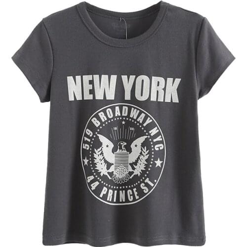 Casual Women Soft Cotton O Neck T-shirt 2021 Summer Fashion Ladies High Street Slim T-shirt Female Printed Short T-shirt