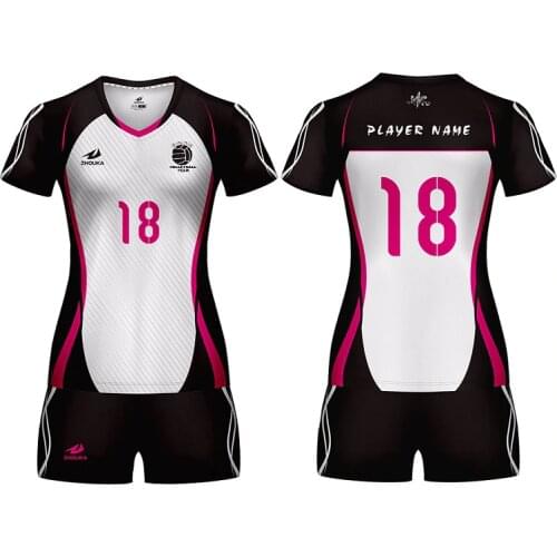 Professional Volleyball Uniforms Set Breathable Quick Dry Volleyball Jersey Shirt Shorts Kits Female Sportswear