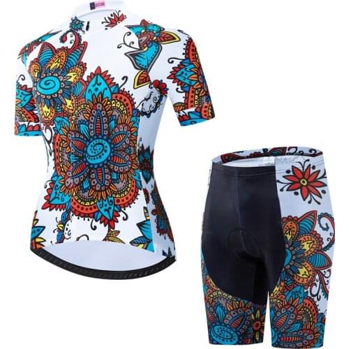 Pro Womens Cycling Jersey Set Quick Dry Cycling Wear Mountain Bike Clothes Road Bicycle Clothing Cycling Clothing Cycling Suit