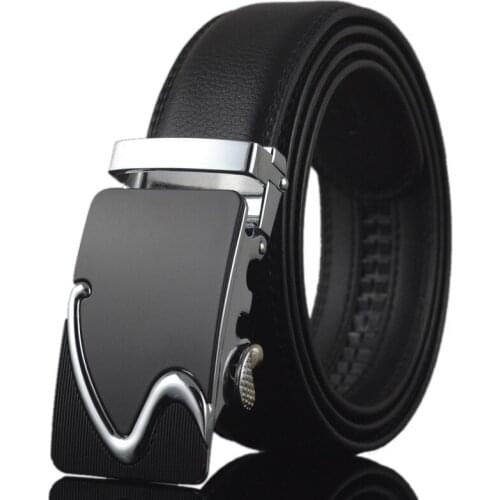 Hot selling Men belt fashion Alloy Automatic buckle belt business affairs casual decoration belt mens belts 3.5cm high quality