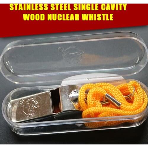 Lanyard Oversized Volume Metal Whistle Referee Soccer Basketball Cheerleaders Stainless Steel Football Emergency Cry For Help