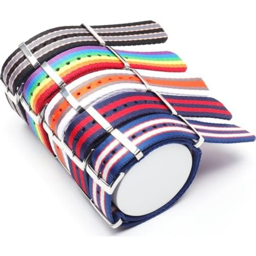 High Qualit 20 mm Nato Watch band Nylon Canves For Omega strap for Seamaster 300 Speedmaster 8900 Planet Ocean De Ville watchban