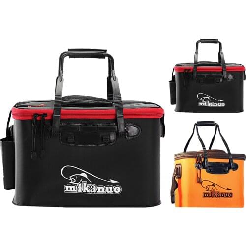 Fishing Water Box Fish Pail Outdoor Foldable Fishing Bucket Folding Collapsible Pail Fishing Bags For Fisherman