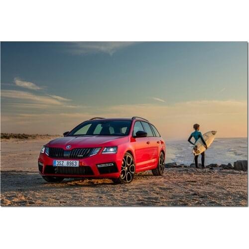 Skoda Octavia RS 245 Car Posters and Prints Canvas Painting Modern Wall Picture For Living Room Decor