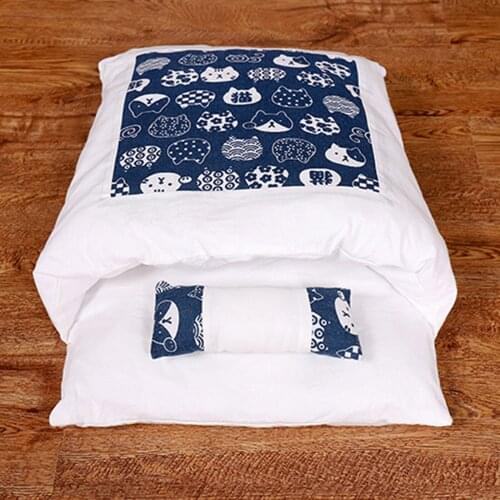 Cat Sleeping Bag Kennel Nest Mat Pet Cushion Sofas Mat Cat Sleeping Sofa Removable Warm Cat House Pet Products Pet Products