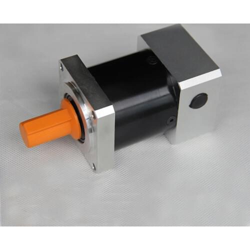 PLF40 3 stage 1:50 ratio speed reducer gearbox spur gears breaking system maintenance free planetary gear set