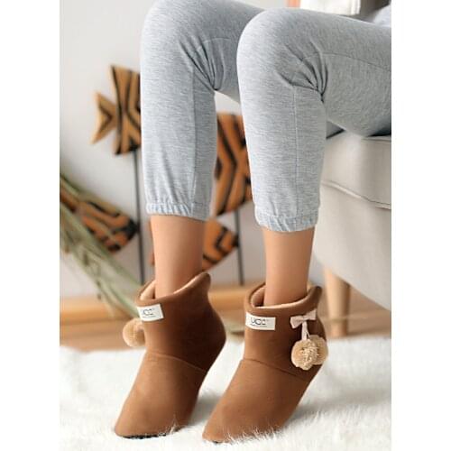 Women Tan Panduf Home Slippers Model Fashionable Design Pleasing Appearance Quality and Convenient to Product Cold Resistant 2021 Trend Style Fashion stylish