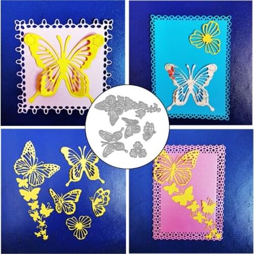 1 Set Butterflies Metal Cutting Dies Stencil DIY Scrapbooking Album Paper Card Template Mold Embossing Craft Decoration