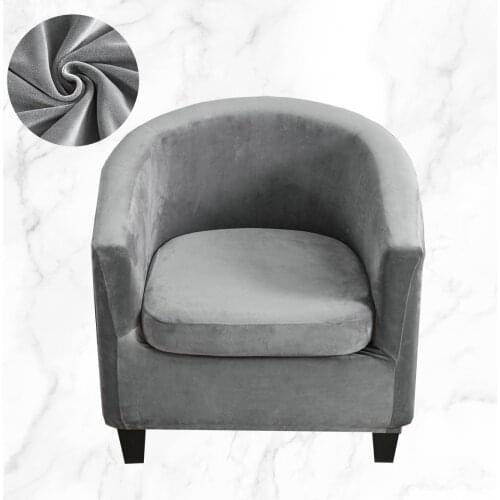 1 Seat Sofa Slipcover Plush Elastic Sofa Armchair Seat Cover Washable Living Room Single Seater Furniture Slipcover