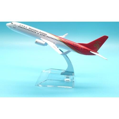 16CM B737 SHENZHEN AIRLINES METAL ALLOY MODEL PLANE AIRCRAFT MODEL TOY AIRPLANE BIRTHDAY GIFT COLLECTION