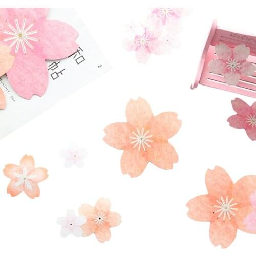5pcs/pack The Creative Cherry Blossom Decoration Scrapbooking DIY Diary Album Sticker