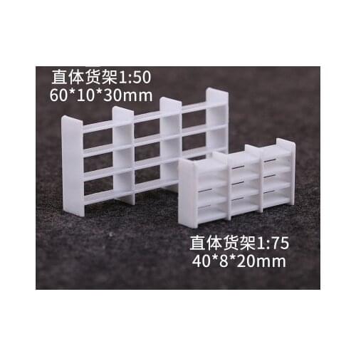 6pcs Building sand table model materials indoor furniture bookshelf to receive1/75 1/50