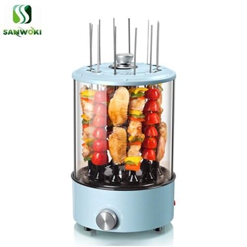 Automatic Barbecue Machine Electric Oven Rotate Indoor Smoke Free Roast Lamb Skewers barbecue skewer grilled kebab machine