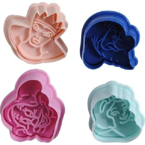Free Shipping 3D Snow White and Dwarfs Shaped Based Cake Mold Cookies Bakeware Pastry Decorating Mould Tools