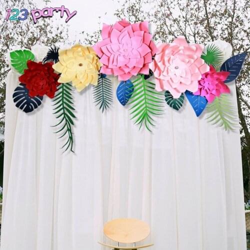 Handmade DIY Paper Flower Birthday Party Wedding Decoration Window Background Wall Decoration Party Supplies