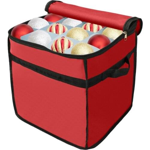 Flower Storage Case Ornaments Balls Holder Removable 1PC 600D Oxford Nylon Portable Christmas Xmas Tree Decoration Organizer