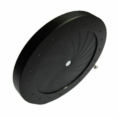 Amplifying Multi-size Optical Iris Diaphragm Full Metal Zoom Aperture Condenser for Microscope Camera Adapter