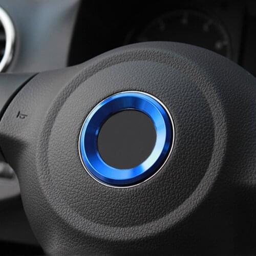 Steering Wheel Logo Emblems Ring Decoration Car Styling Sticker for Volkswagen VW Passat B7 B8 Bora POLO GOLF 6 7 Jetta MK6 RS