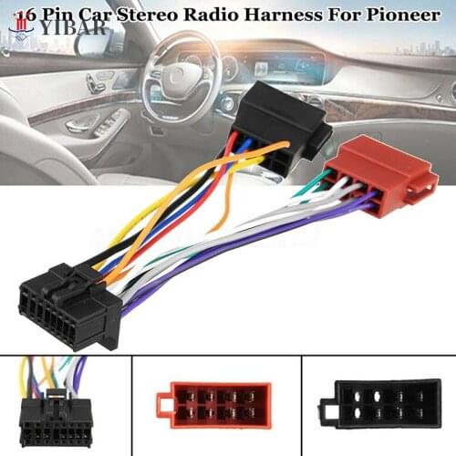Hot Koop 16 Pin Harnas Connector Voor Pioneer 2003-On Auto Stereo Radio Iso Bedrading