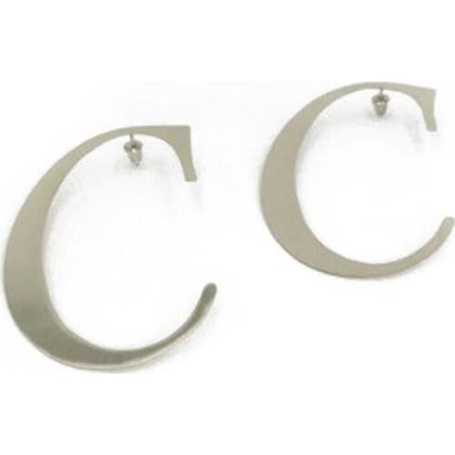 Customized Single letter Personalized Fashion Womens Stud Earrings