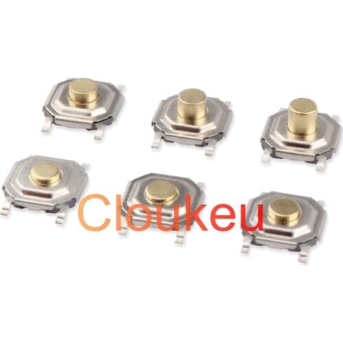 SMD 4x4 Touch On/Off Push Button Switch 4*4*1.5mm 1.6/1.7/1.8/1.9/2/2.3/2.5/3/3.5/4/4.3/5/6/7/8/9 Waterproof copper 5.2x5.2