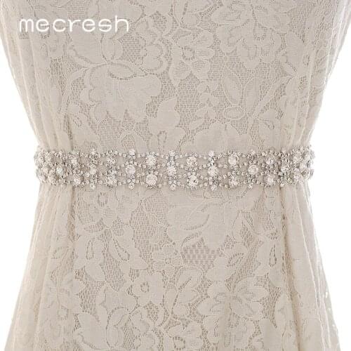 Mecresh Color Bridal Belt for Wedding Dress Handmade Geometric Hollow Rhinestone Crystal Belt Women Accessories MYD041