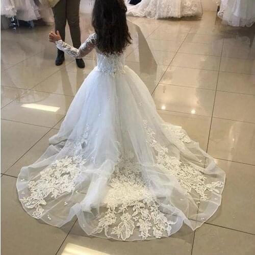 Fit to Flare Flower Girl Dresses Holy First Communion Dresses Pageant Birthday Party Gown