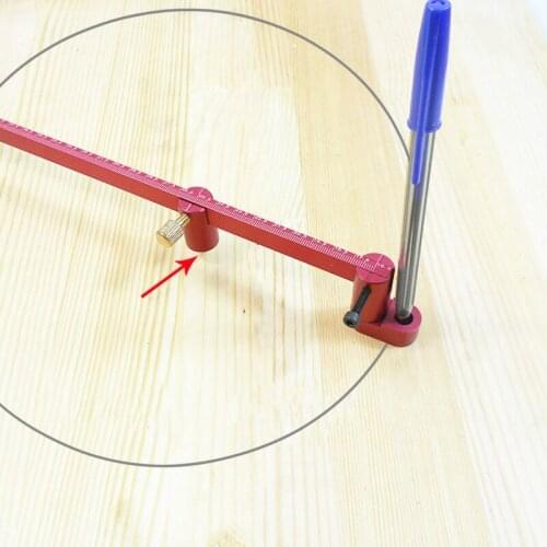 300mm Adjustabel Scribing Gauge Woodworking Arc Circle Drawing Compasses Center Finder Ruler for Woodturners Bowls Lathe Work