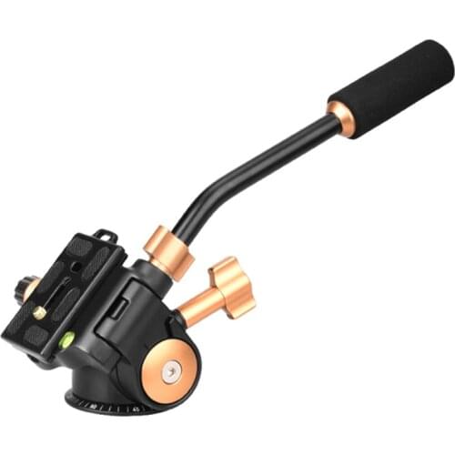 QZSD Q08S camera tripod gimbal Hydraulic damping three-dimensional handle PTZ photography camera PTZ