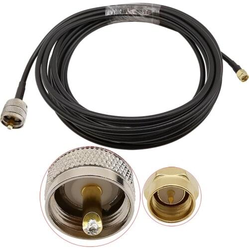 LMR200 SMA Male Plug to UHF PL259 Male Plug RF Coaxial Cable 50Ohm PL-259 Antenna Extension Pigtail Cables Wires Connector