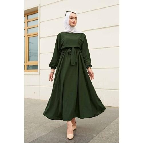 TUGBA Bat Sleeve Maulana Dress muslim women dresses for Women muslim long dress abaya dubai kaftan turkey ladies