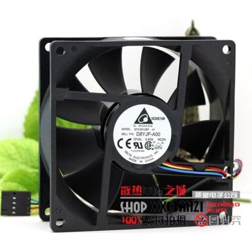 EFC0912BF 12V 0.60A 9 cm D8YJP-A00 9232 double ball large air volume 4-line PWM speed regulation chassis fan
