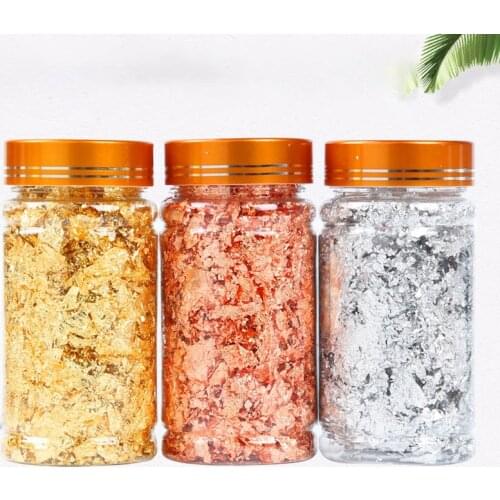 Gold Leaf Flakes Confetti Filling for DIY Epoxy Resin Craft Art Materials Foil Paper Resin Mold Material