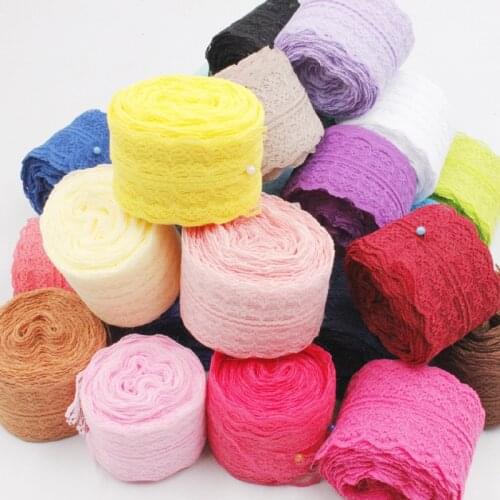 10Meters/Lot Width 45mm Lace Ribbons DIY Apparel Sewing & Fabric Lace Trimming Colorful Lace Tape