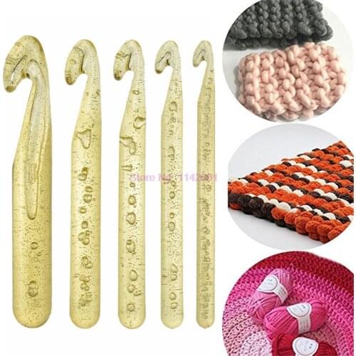 200pcs Huge Size Crochet Hook Set Transparent Handle Knitting Needles DIY Craft Weave Sewing Tools For Women DIY Craft Tool