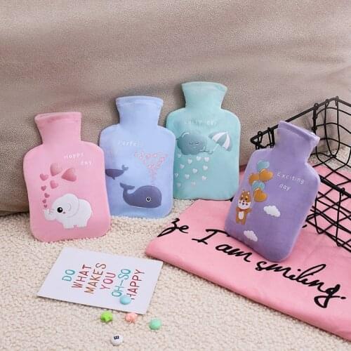 2020 Plush Silicone Hot Water Bottles 300ml Cute Hot Water Bag Hand Warmer Household Warming Items