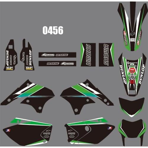 3M 0456 Motorcycle Team Graphic Decal Stiker Kits for Kawasaki KLX450 2008-2012 dirt bike sticker for Kawasaki KLX450