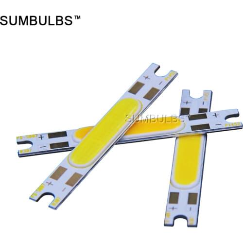 50x7MM 3W 5W COB LED Strip Chip Light DC 9-11V Light Source for Wall Lamps Desk Lights 50MM 500LM Warm Natural Cold White