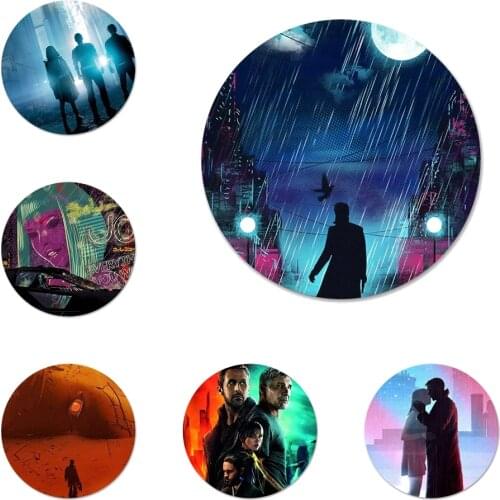 58mm Blade Runner 2049 Colored Drawing Badge Brooch Pin Accessories For Clothes Backpack Decoration gift