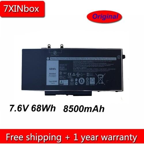 7XINBOX 7.6V 68Wh Original 4GVMP Laptop Battery For Dell Latitude 5400 5410 5500 Precision 3540 3550 Inspiron 7590 2-in-1 Series