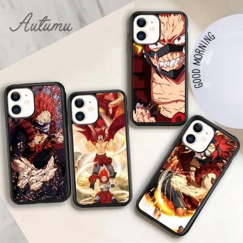 My Hero Academia Kirishima Eijiro Phone Case for iPhone 11 12 Pro Max mini X XR XS SE 2020 5 6S 7 8 Plus Samsung S8 S9 S10 Cover