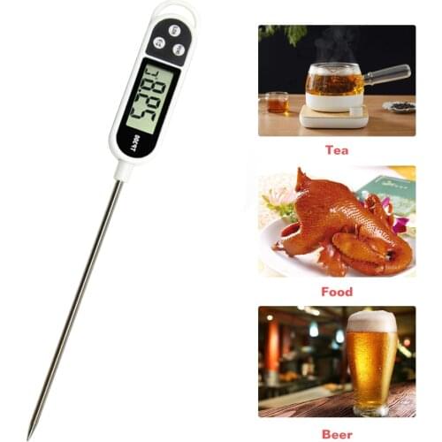 Digital Meat Thermometer Cooking Food Kitchen BBQ Probe Water Milk Oil Liquid Oven Digital Temperature Sensor Meter TP300