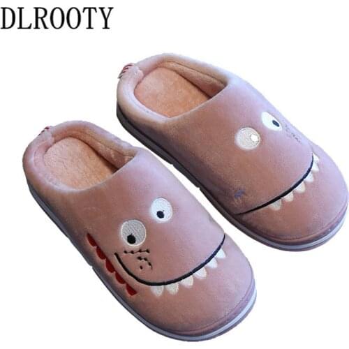 Winter Slippers for Boy Girl Cartoon Cute Warm Flat Shoes Children Non-slip Home Indoor Fashion Kids Slides Flip Flops