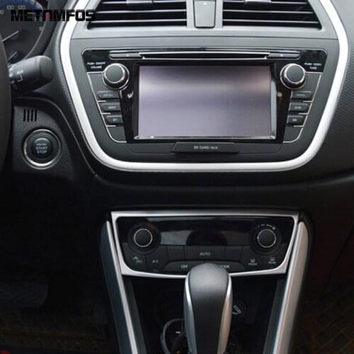 For Suzuki Sx4 S-Cross Sx4 Crossover 2014-2018 2019 Matte Center Control Air Condition Adjust Switch Cover Trim Car Accessories