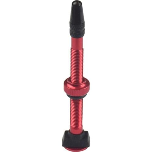 Cycling Road Bike Presta Valves Replace Core Removable - Red - 60mm