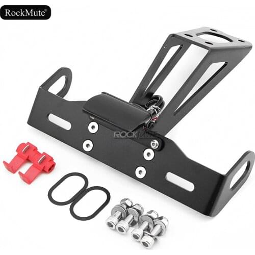Motorcycle License Plate Bracket Holder Mount Fender Eliminator Tail Tidy With LED Light For HONDA CB500F CBR500R 2016 2017 2018